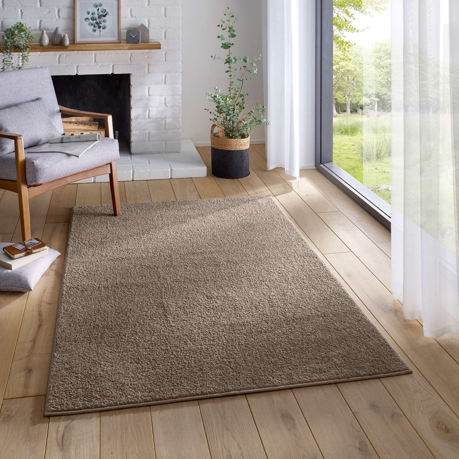 TaraCarpet Teppich TaraCarpet Kurzflorteppich Zoe, rechteckig, günstig online kaufen