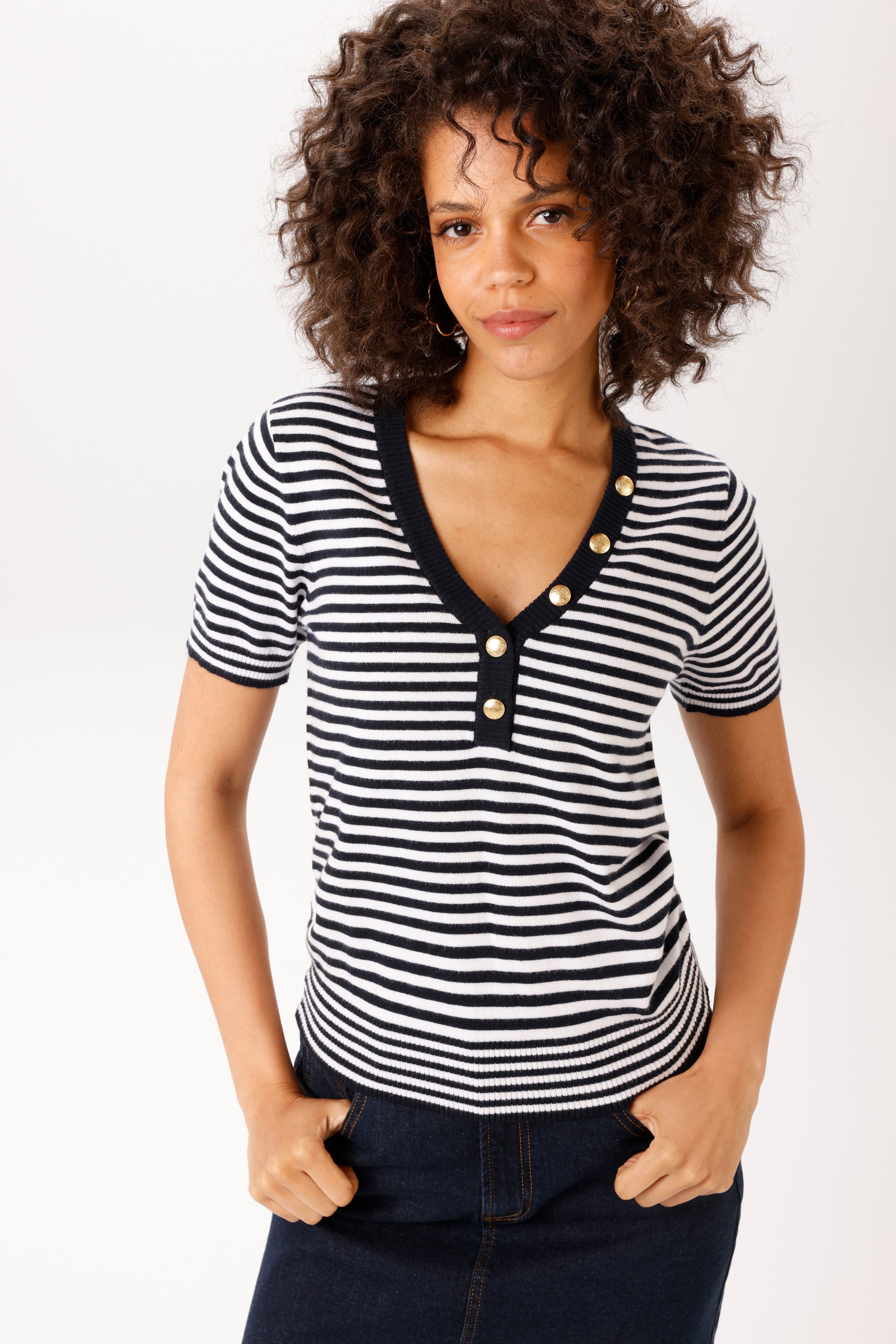 Aniston CASUAL Strickpullover im maritimen Streifen-Dessin - NEUE KOLLEKTION. € 29,99, (€ 29,99 pro 1 Stk).