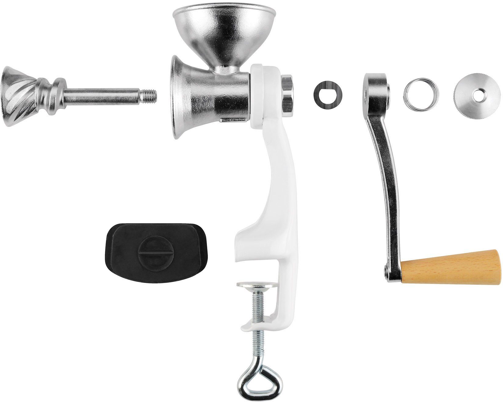 grossag Getreidemühle manuell, für Mohn, Leinsamen und andere ölhaltige Saaten, Edelstahl