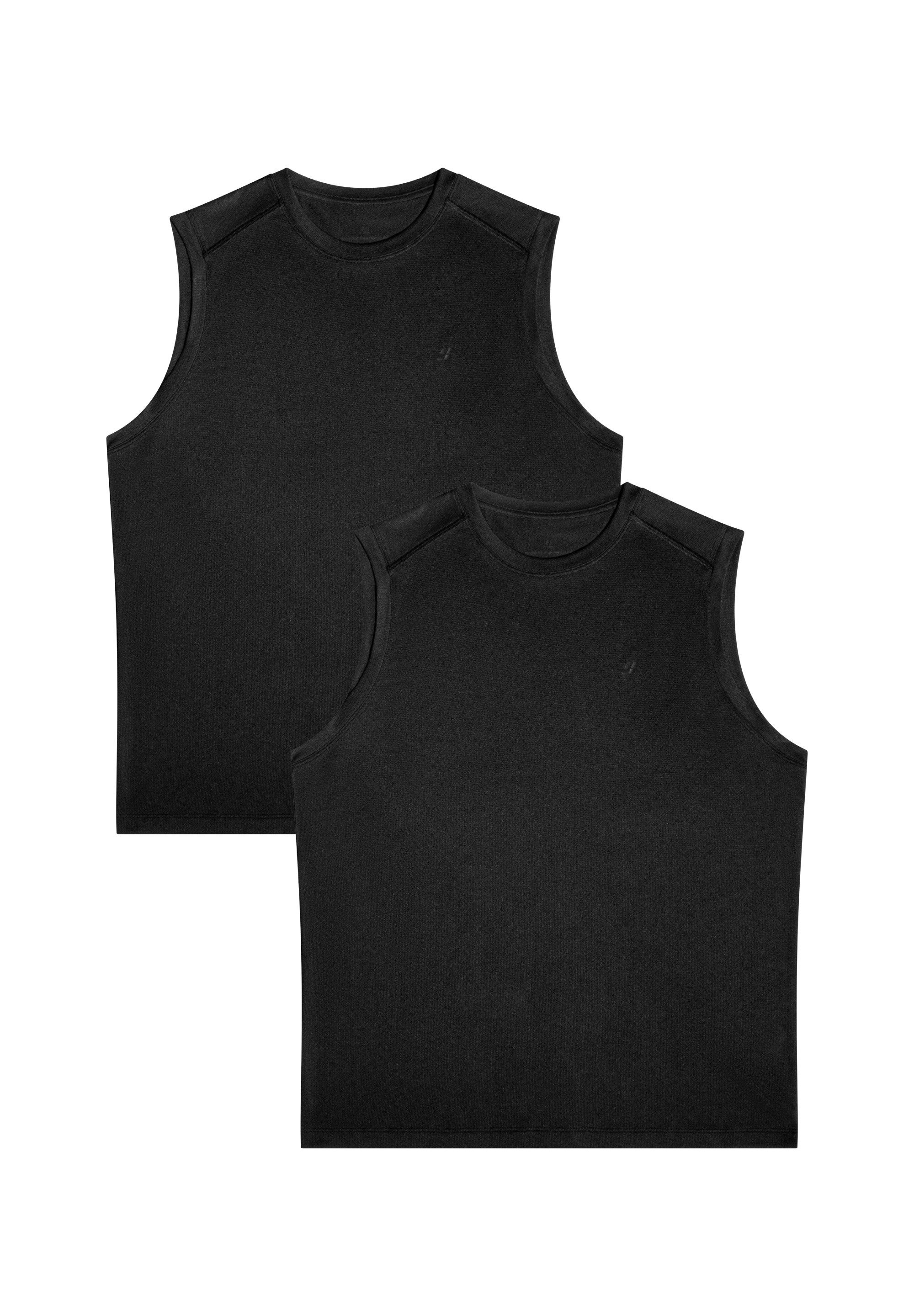 DANISH ENDURANCE Tanktop Momentum Running 2er Pack Sport Tank Top Herren mit atmungsaktivem Mesh & Komfort