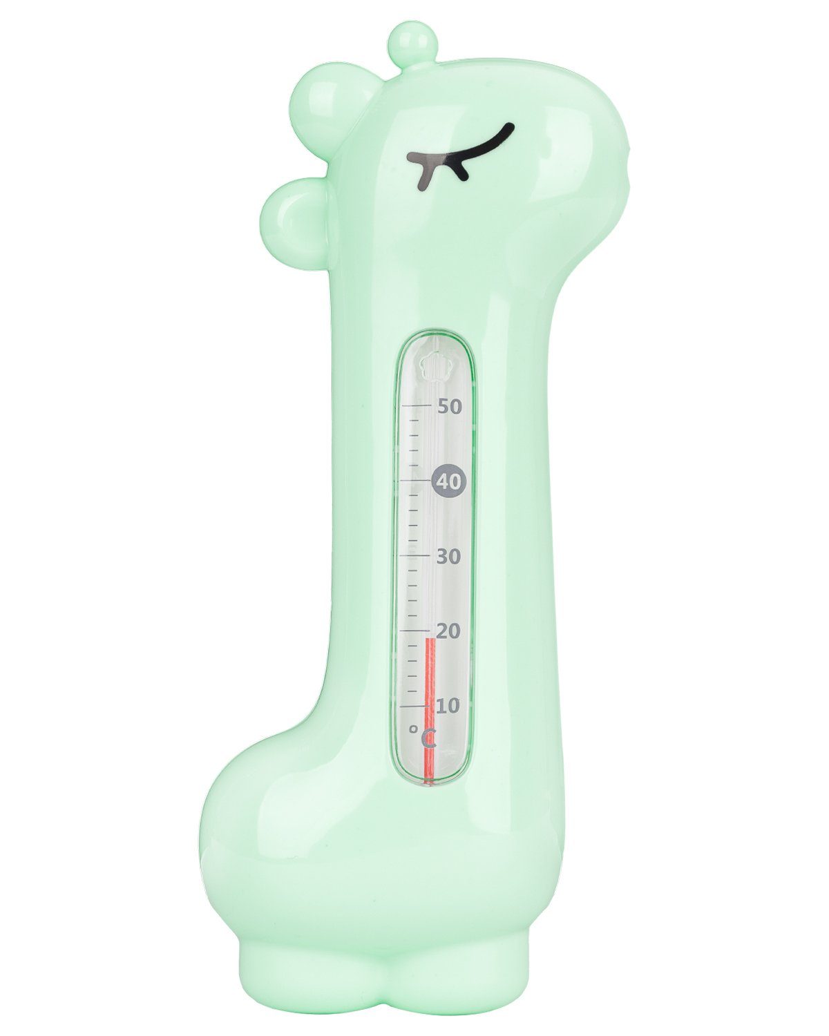 Badethermometer Messbereich Badethermometer, von 50°C Giraffe, 1-tlg., Wasserthermometer 10 grün bis Kikkaboo