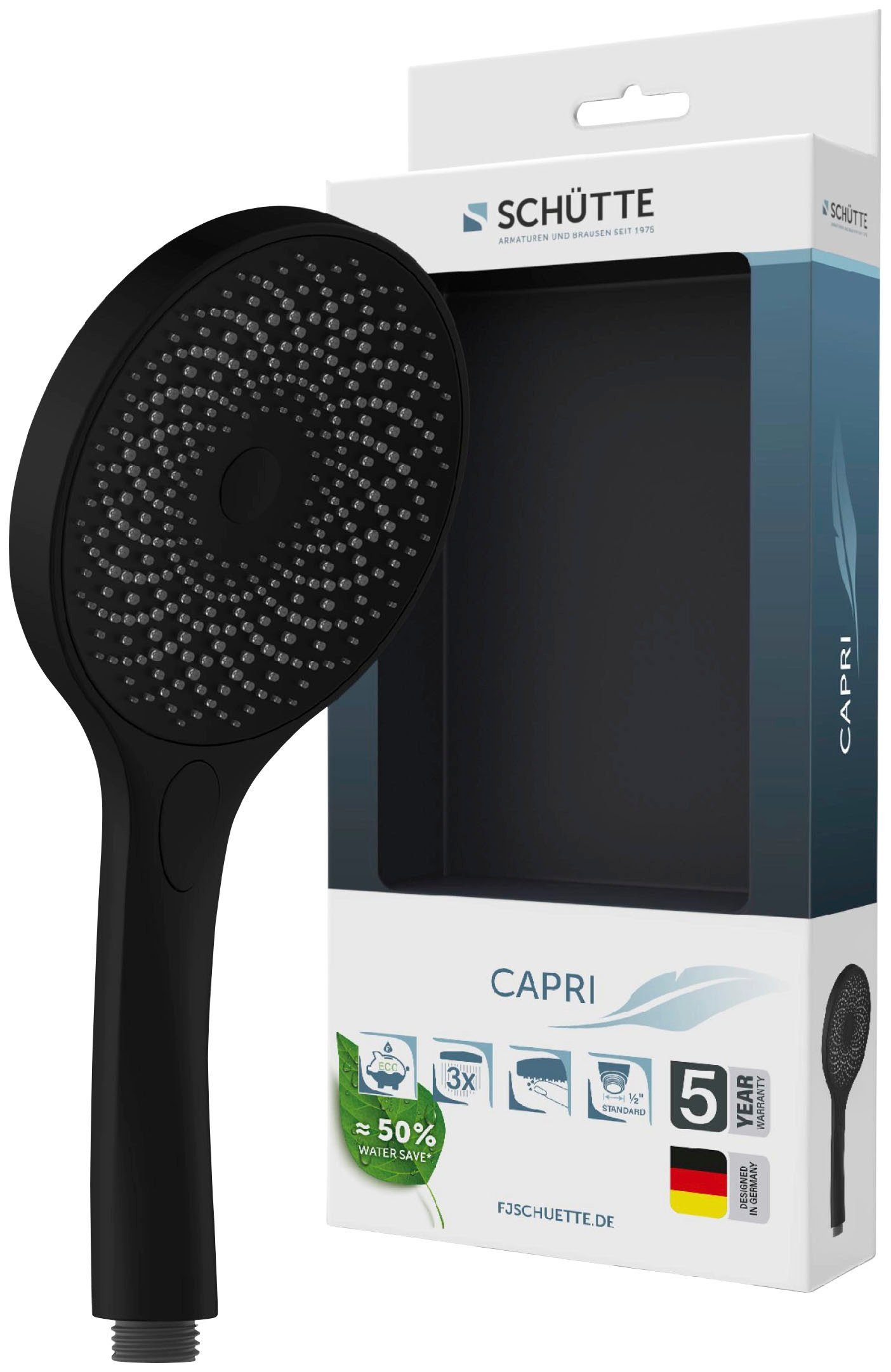 Schütte Handbrause CAPRI, Duschbrause, 3-fach verstellbar, günstig online kaufen