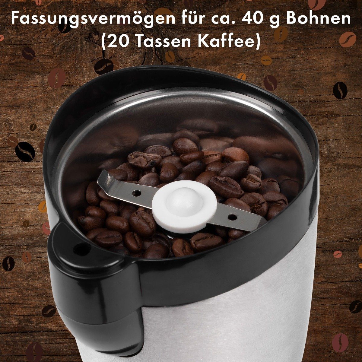 445 Kaffeemühle BOMANN mit KSW Edelstahlschlagmesser CB, elektrische Kaffeemühle