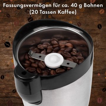 BOMANN Kaffeemühle KSW 445 CB, elektrische Kaffeemühle mit Edelstahlschlagmesser