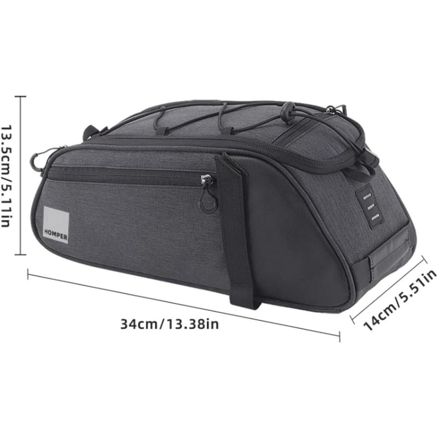LuxusKollektion Fahrradtasche Fahrradtasche Satteltasche Gepäckträger Tasche Rucksack 8L