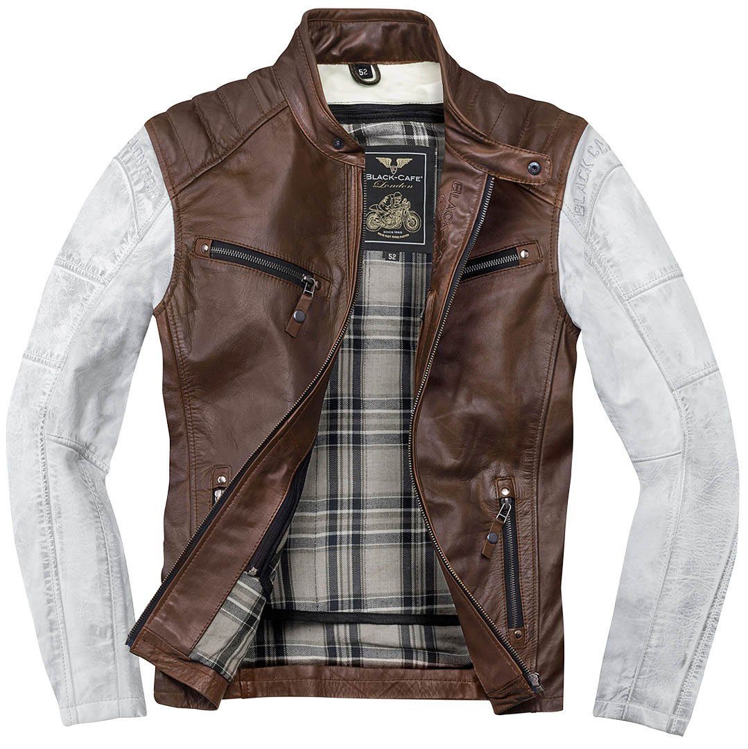 Black-Cafe London Motorradjacke Firenze Lederjacke protektoren
