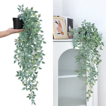 Kunstpflanze 3 Stück künstliche Hängepflanzen Eukalyptus Blätter  Künstliche, Juoungle