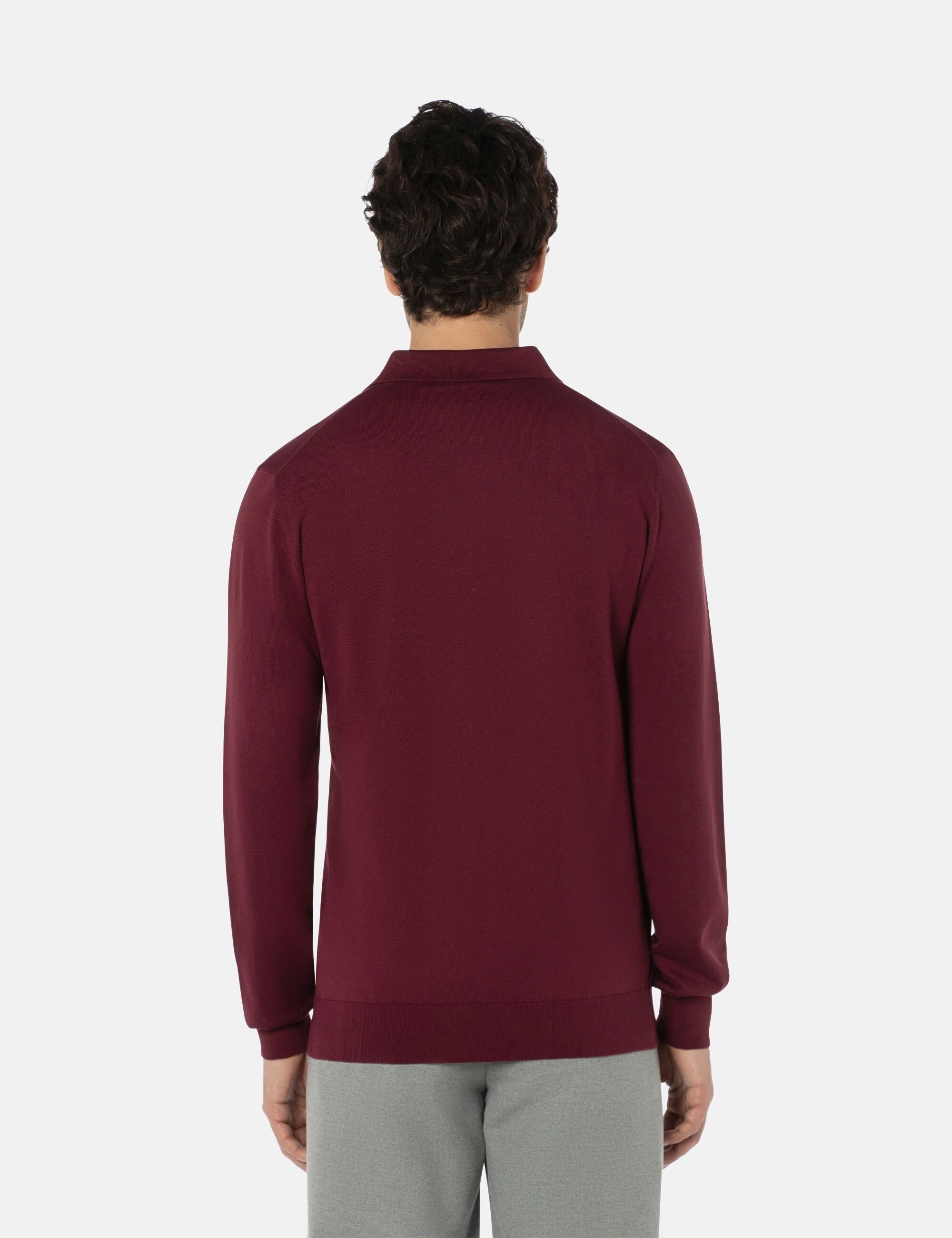 BENVENUTO. Longshirt ALDO (1-tlg) in Slim Fit, aus hochwertigem Seiden-Wollgemisch