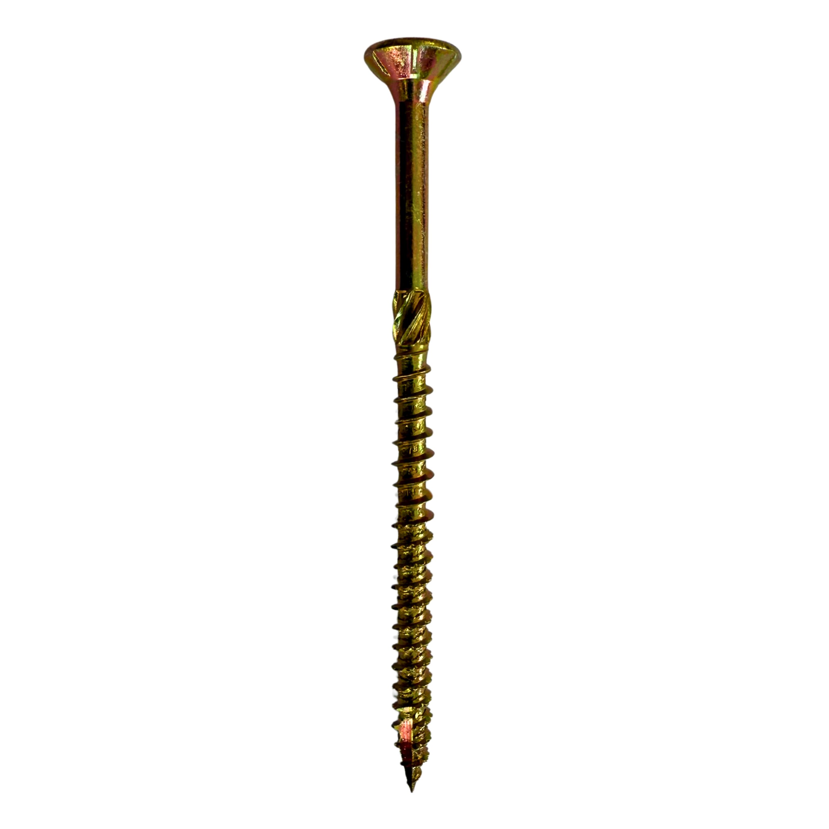 SOLIDE Holzbauschraube mit Teilgewinde, Senkkopf, Fräsrippen 1kg, inklusive Bit