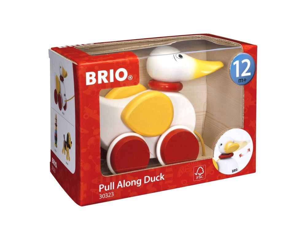 BRIO® Nachziehspielzeug Brio Kleinkindwelt Holz Nachziehspielzeug Nachzieh Ente 30323