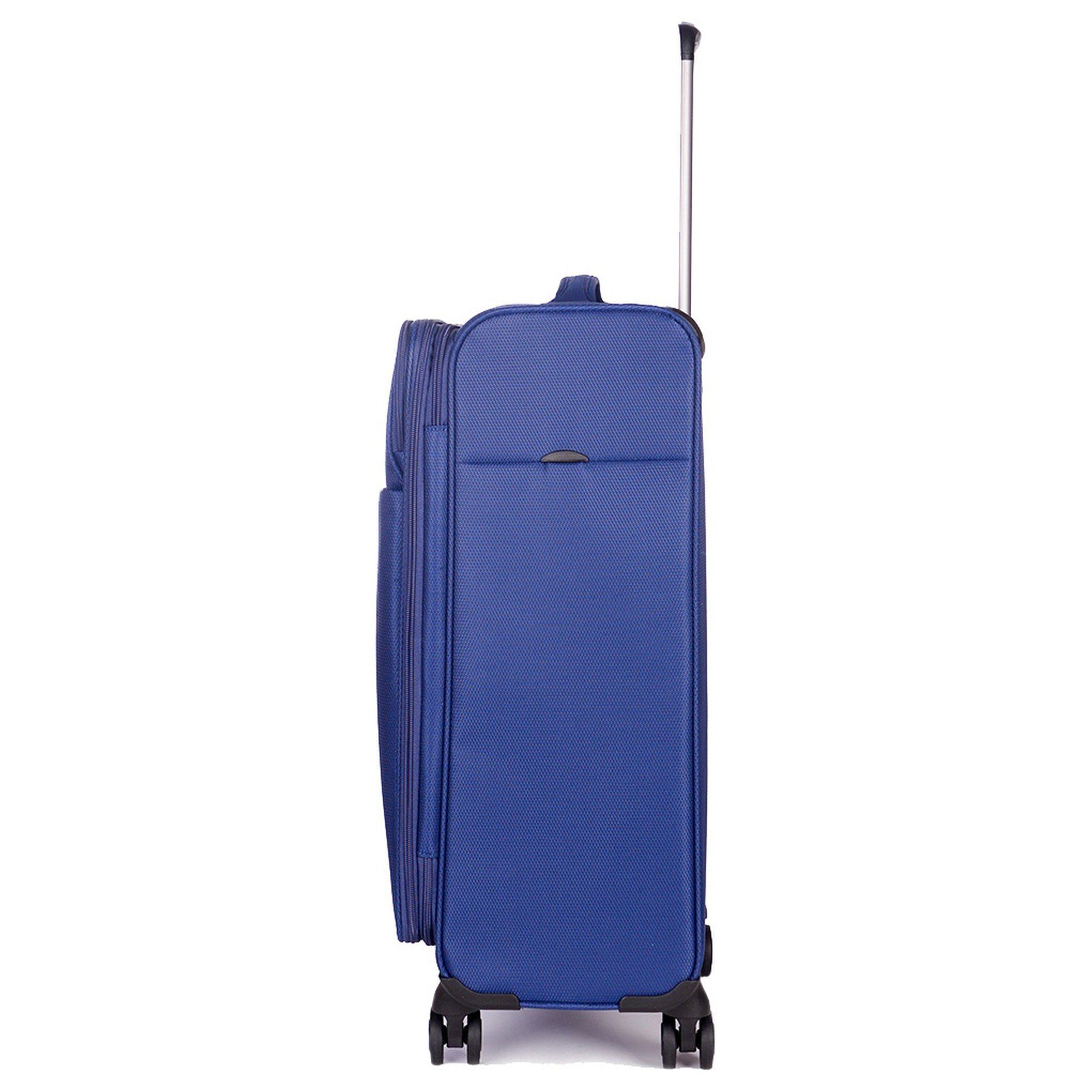 Stratic dark Light+ Rollen Handgepäck-Trolley 4 Rollen cm S, 55 4-Rollen-Trolley blue -