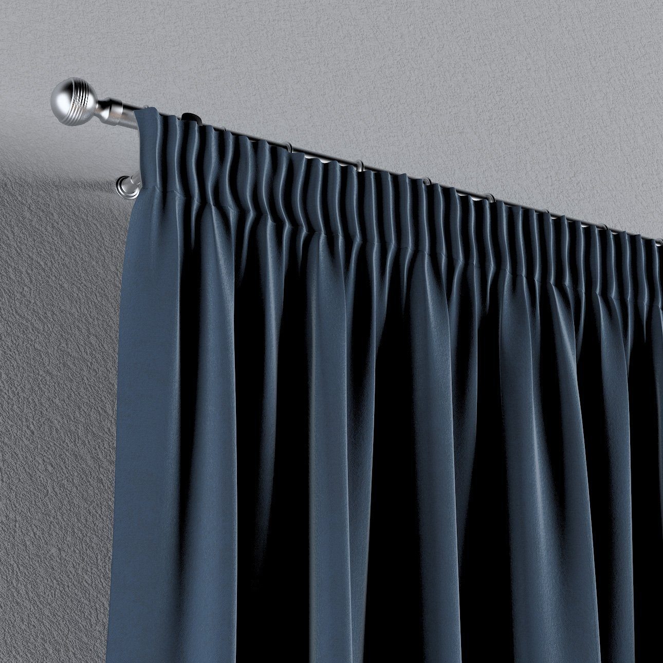 Vorhang Vorhang Kräuselband 60 mit Crema, 100 Dekoria cm, dunkelblau x