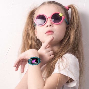 Retoo Kinder Smartwatch Armbanduhr Smart GPS Tracker SOS Anruf Uhr Handy Kid Smartwatch (1,4 Zoll) set, Smartwatch, USB-Kabel, Bedienungsanleitung, Brust., Ein Gerät, viele Möglichkeiten, Multifunktional und perfekt angepasst