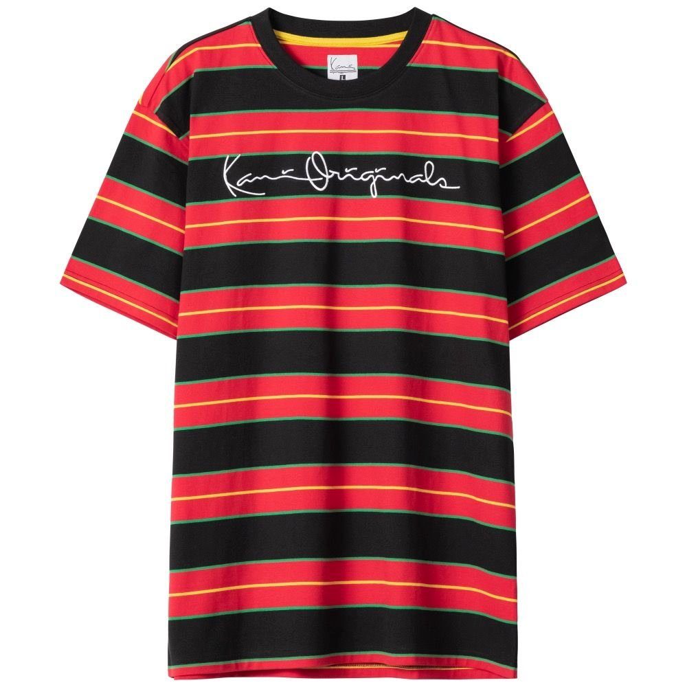 Karl Kani T-Shirt Karl Kani Herren T-Shirt Originals Stripe red/blac (1-tlg) | T-Shirts