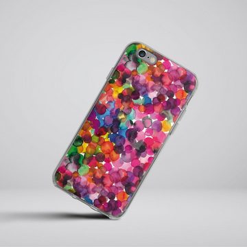 DeinDesign Handyhülle bunt Punkte Wasserfarbe Overlapped Watercolor Dots, Apple iPhone 6s Silikon Hülle Bumper Case Handy Schutzhülle