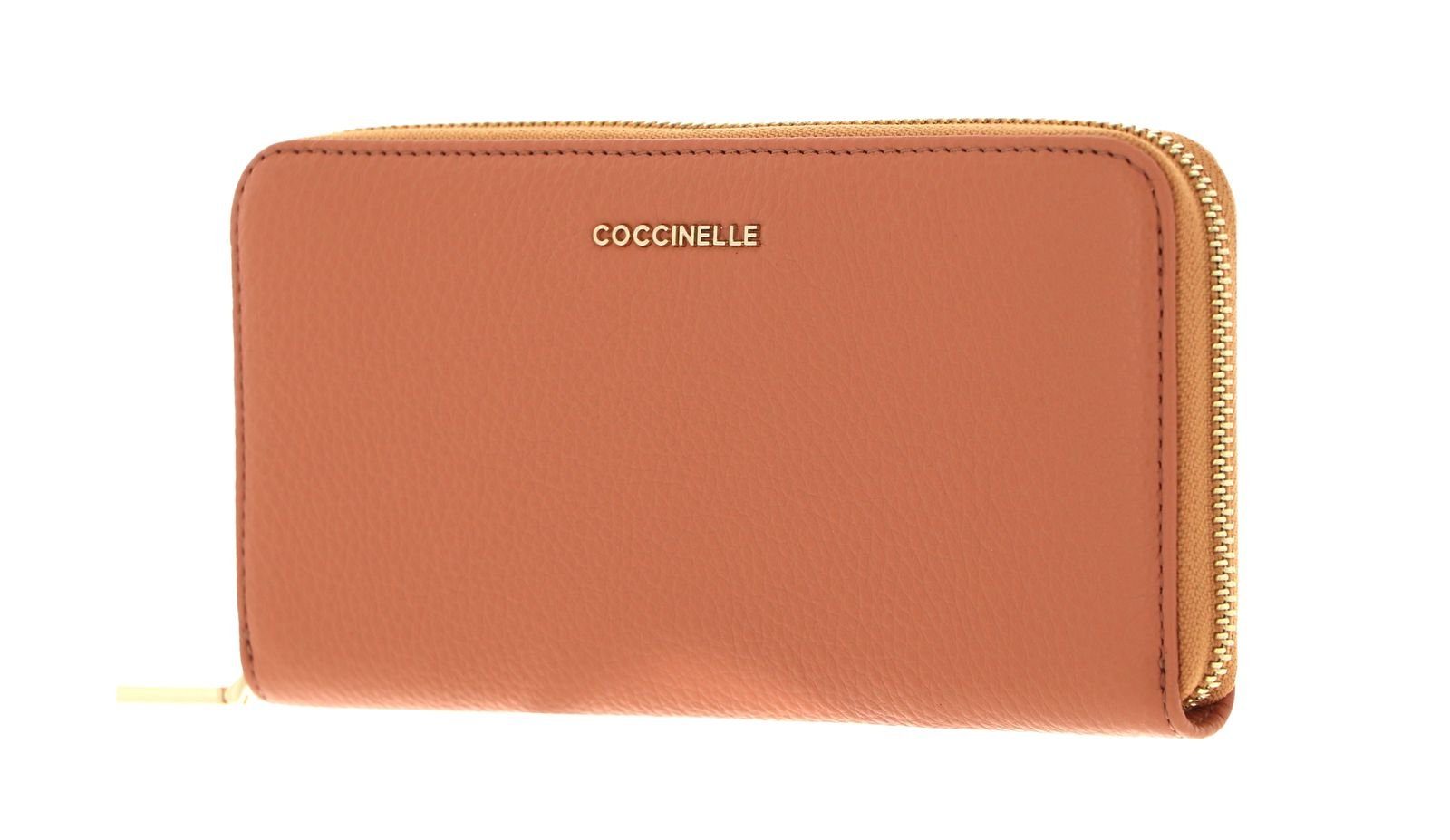 COCCINELLE Geldbörse Metallic Soft Almond