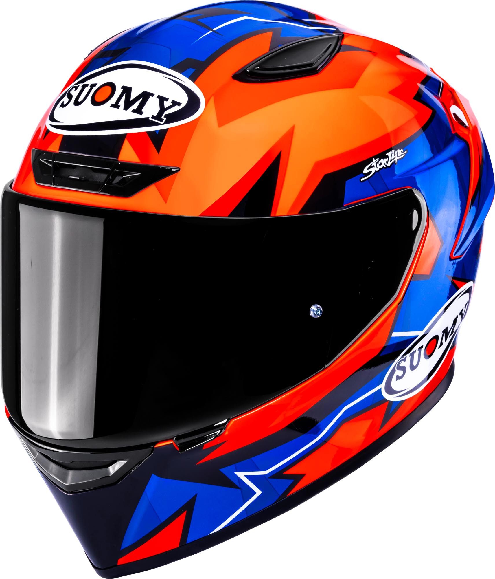 Suomy Motorradhelm Track-1 Firestorm Helm, antifog beschichtet,Notfallsystem-Polsterung (EQRS),geeignet für