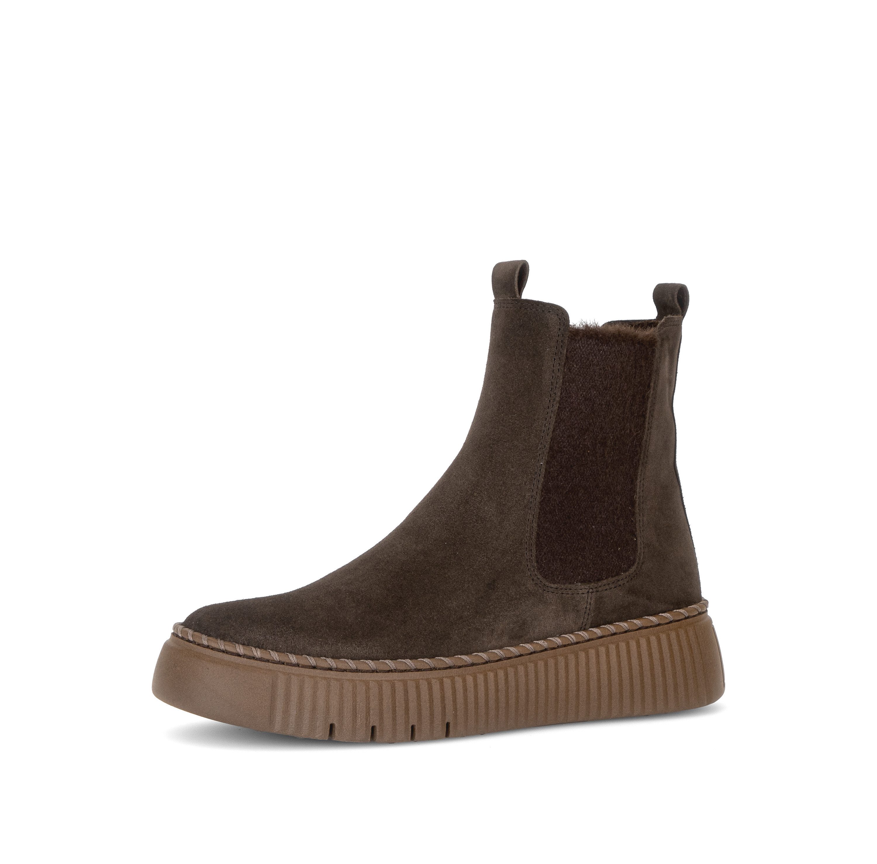 Gabor Chelseaboots Plateau, Stiefelette mit zwei Anziehlaschen