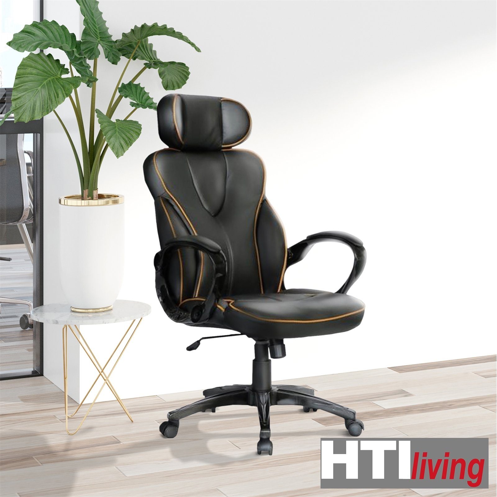 HTI-Living Drehstuhl Chefsessel Theo (Stück, Schreibtischstuhl Drehstuhl 1 höhenverstellbar St), Bürostuhl