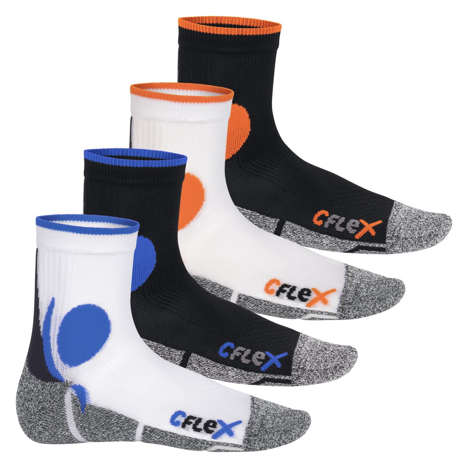 Sportsocken Damen Laufsocken CFLEX All Colours Paar) Running Funktions-Socken und Herren (4