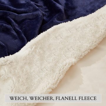 Wohndecke EO-9508, ecosa, Zeitloses Design,Waschmaschinen geeignet, Hautfreundlich und atmungsaktiv,Kuscheldecke,Sherpa,Kuscheldecke,Tagesdecke