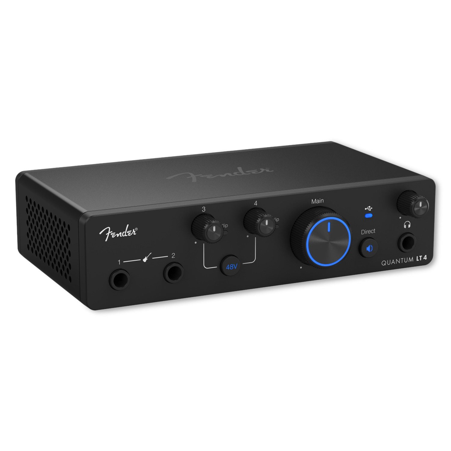 Fender Fender Audio-Interface Quantum LT 4 4-Kanal Digitales Aufnahmegerät (USB-C Audio-Interface für Duos, Ensembles und Content-Ersteller)