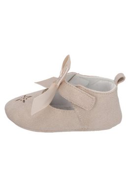 Sterntaler® Babyballerina Schleife Krabbelschuh (1-tlg., Baby Hausschuhe mit Satinschleife, Babyschuhe weich) Krabbelschuhe Baby mit rutschfester Sohle, Babyschuh aus Canvas