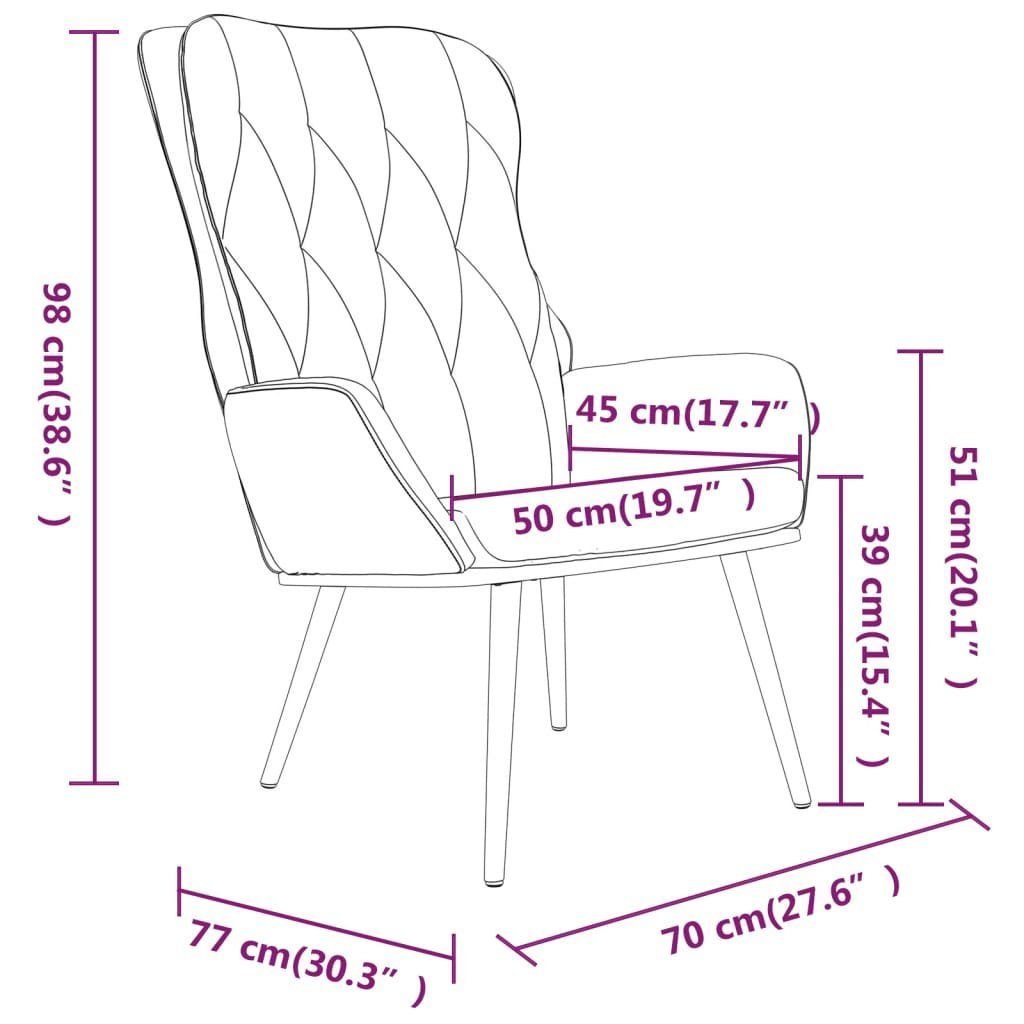Samt Dunkelgrün Sessel (1-St) Relaxsessel vidaXL