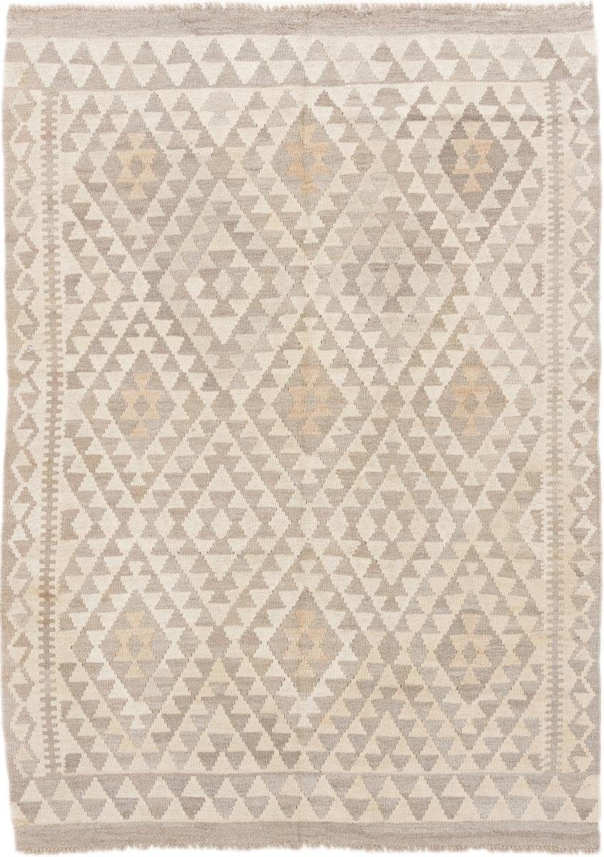 Orientteppich 126x176 Handgewebter Moderner Heritage Afghan mm Nain Kelim rechteckig, Orientteppich, Trading, 3 Höhe: