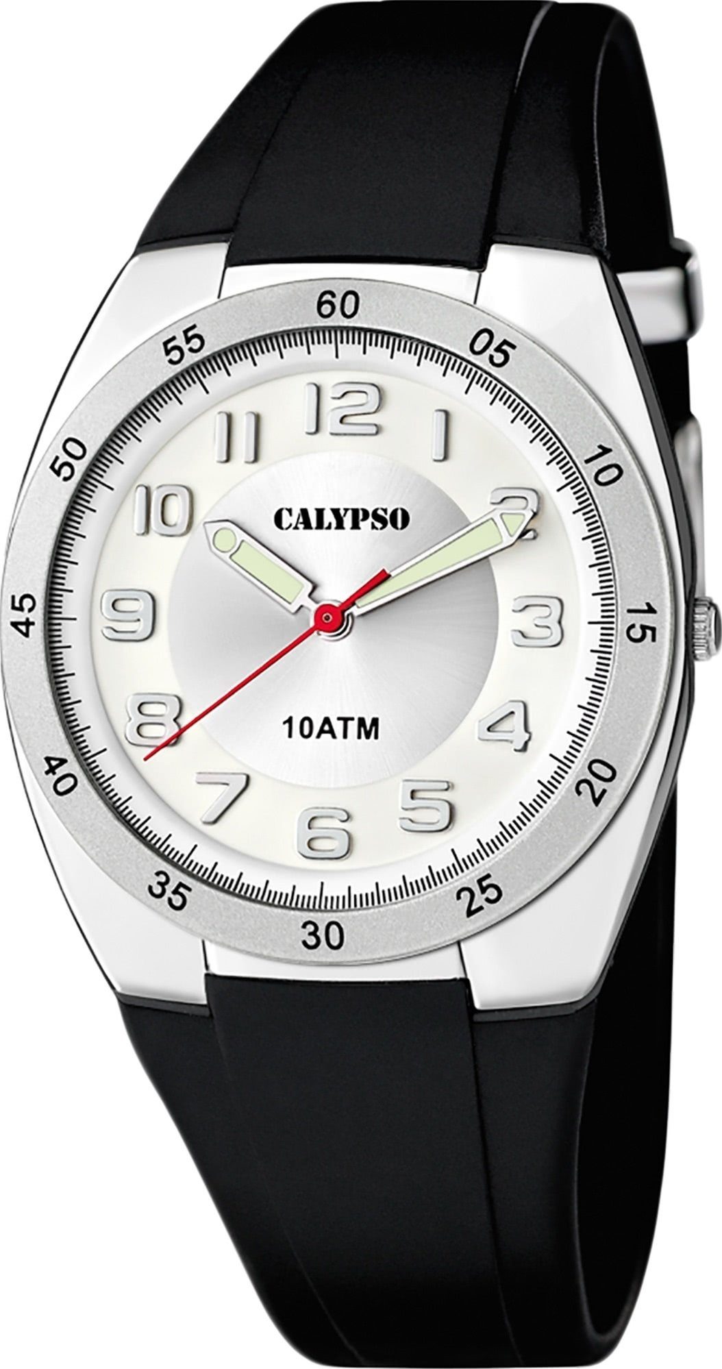 CALYPSO WATCHES Quarzuhr Calypso Herren Uhr K5753/4 Kunststoffband, (Analoguhr), Herren Armbanduhr rund, Kunststoff, PUarmband schwarz, Sport