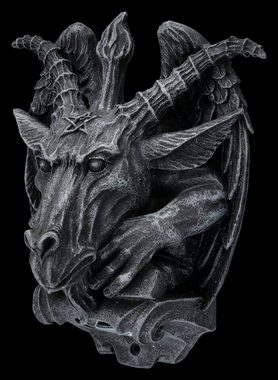 Figuren Shop GmbH Flaschenöffner Wand-Flaschenöffner - Baphomet - Gothic Wanddeko Dekofigur