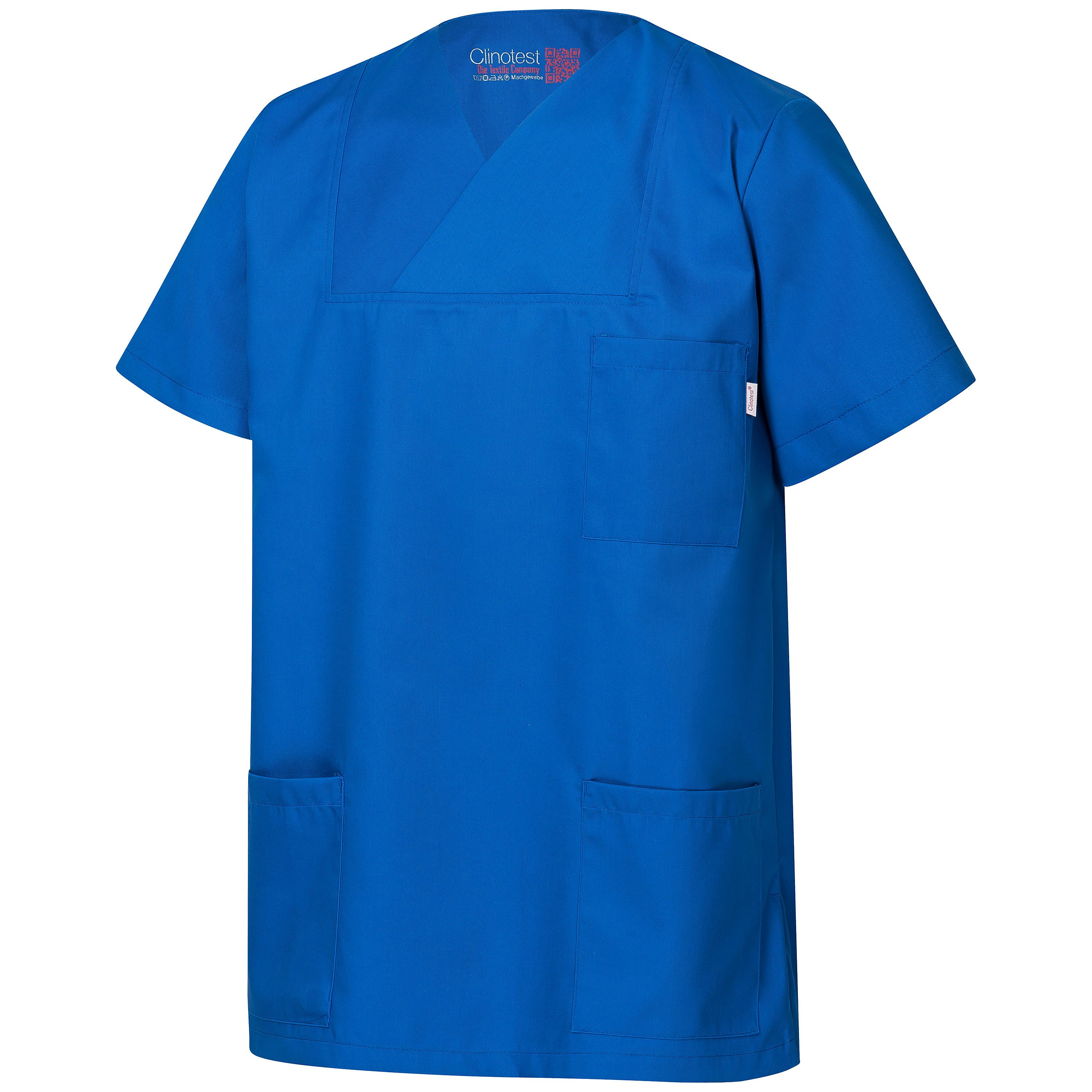 Clinotest Funktionsbluse Kasack Damen & Herren - 95 Grad waschbare, kochfest ohne einzulaufen (1-tlg) Schlupfkasack aus Baumwolle & Polyester - Berufsbekleidung für Pflege