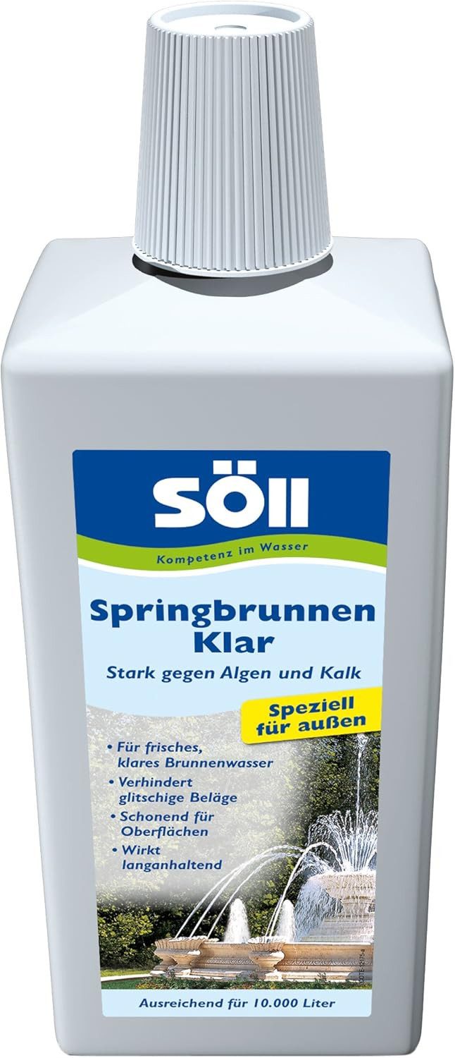 SÖLL Gartenpflege-Set Söll Springbrunnen Klar 500 ml für 5.000 Liter