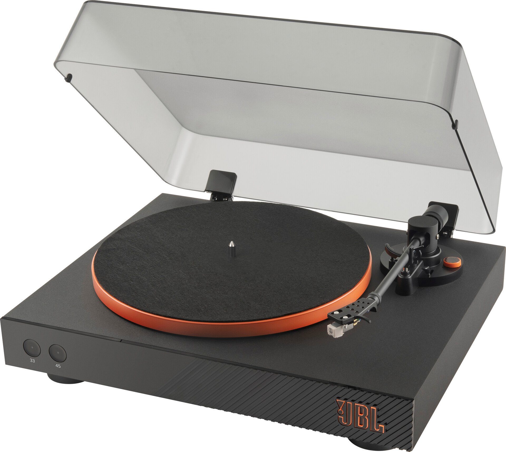 JBL Spinner Bluetooth Turntable Plattenspieler (Riemenantrieb, Bluetooth, Bluetooth 5.2 mit aptX HD)