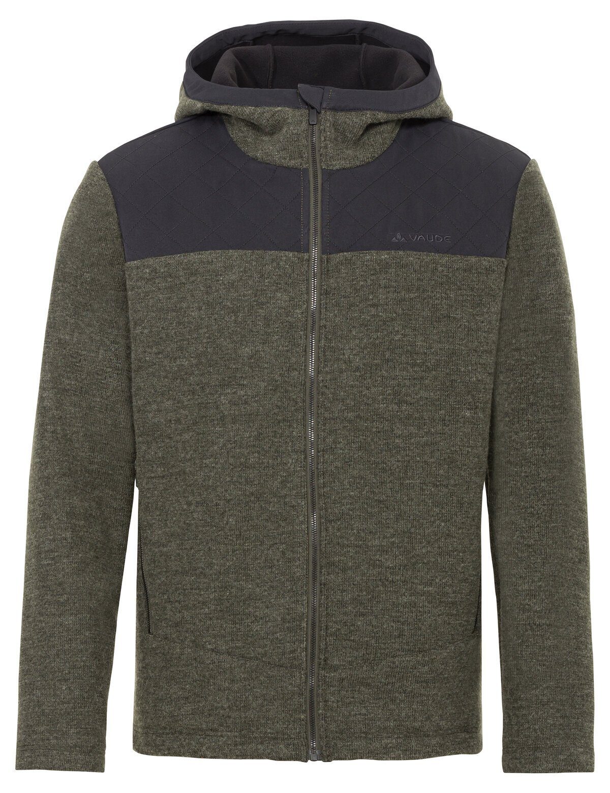 VAUDE Outdoorjacke Men's Tinshan Hoody Jacket (1-St) Klimaneutral kompensiert khaki