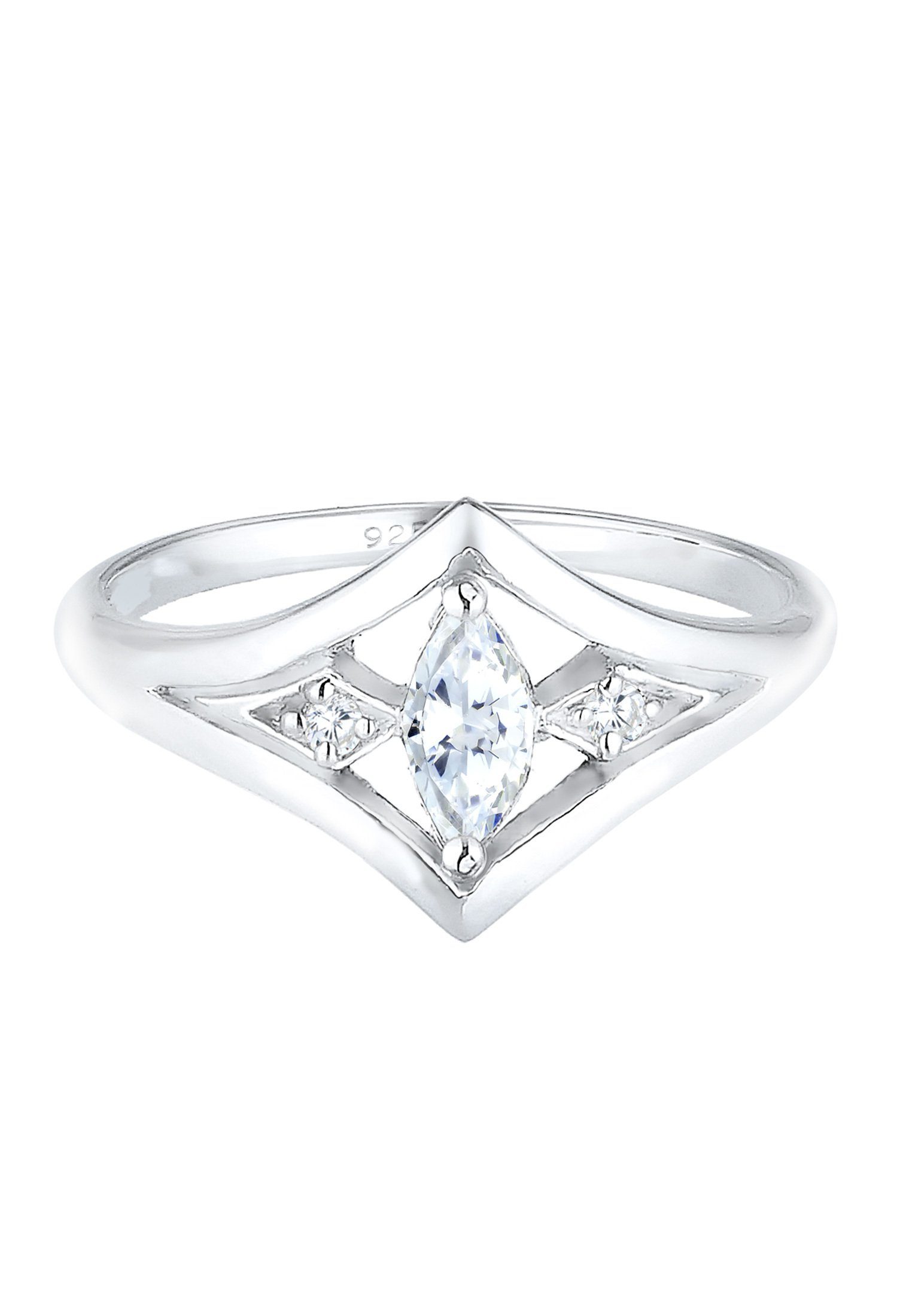 Elli Verlobungsring Zirkonia Weiß 925 Sterling günstig online kaufen