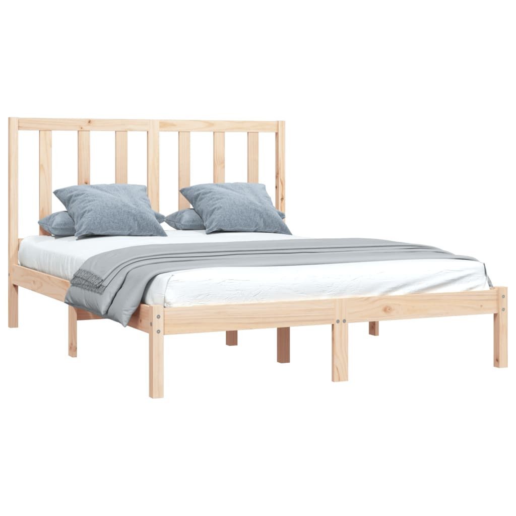vidaXL Bett Massivholzbett Kiefer 140x190 cm günstig online kaufen