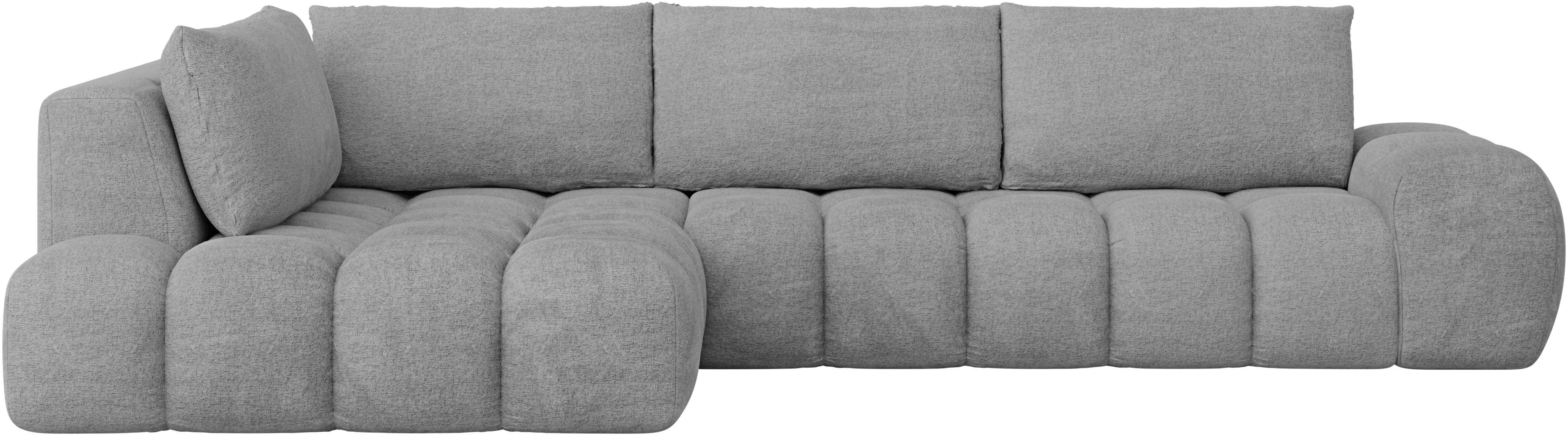 INOSIGN Ecksofa "AZITA Designsofa, elegant und bequem L-Form, Bubble-Optik" günstig online kaufen