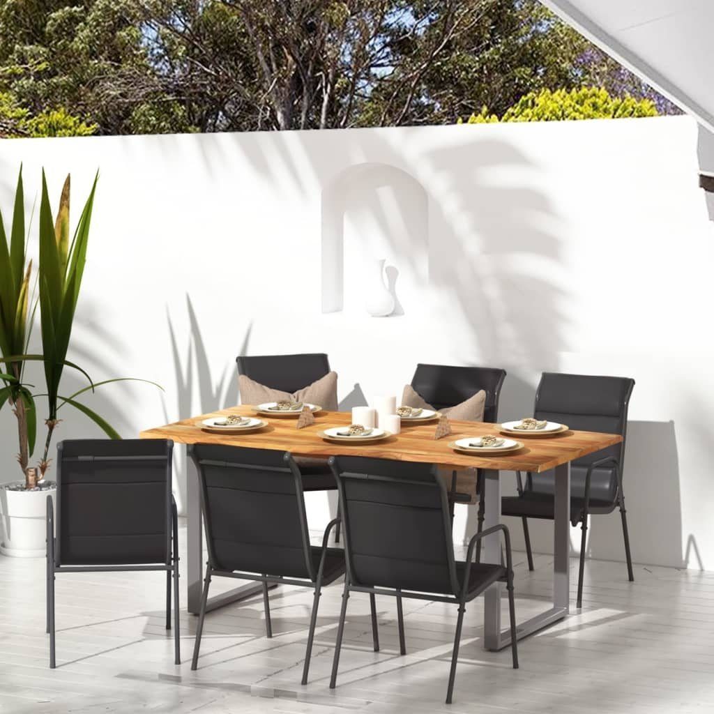 furnicato Gartenstuhl Gartenstühle 6 Stk. Stahl günstig online kaufen