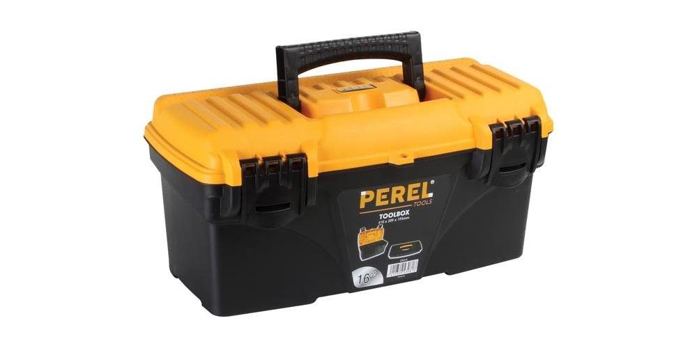 PEREL Werkzeugbox Werkzeugkasten - 410 x 209 x 195 mm - 16,7 L