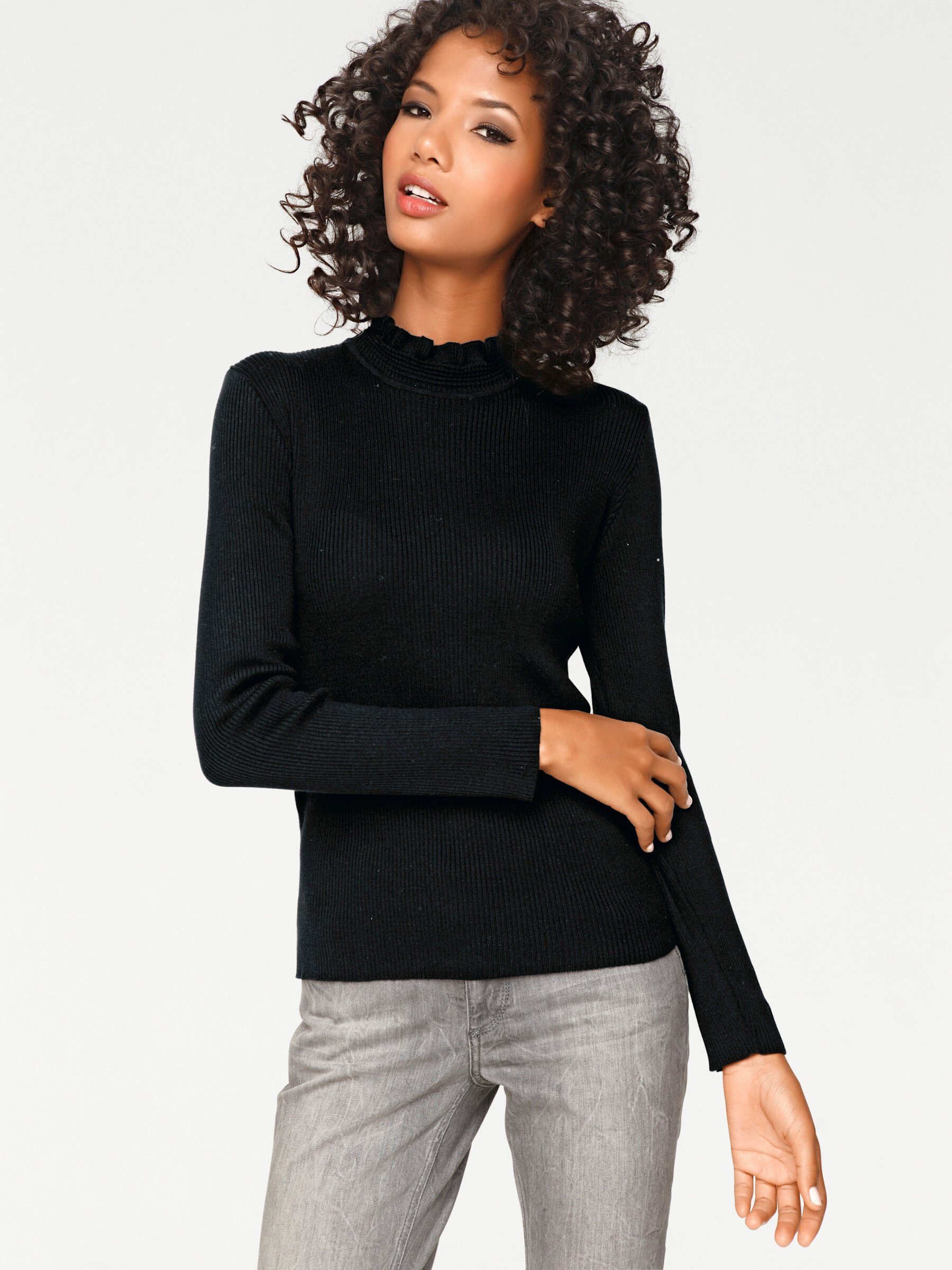 heine Strickpullover Stehkragen-Pullover günstig online kaufen