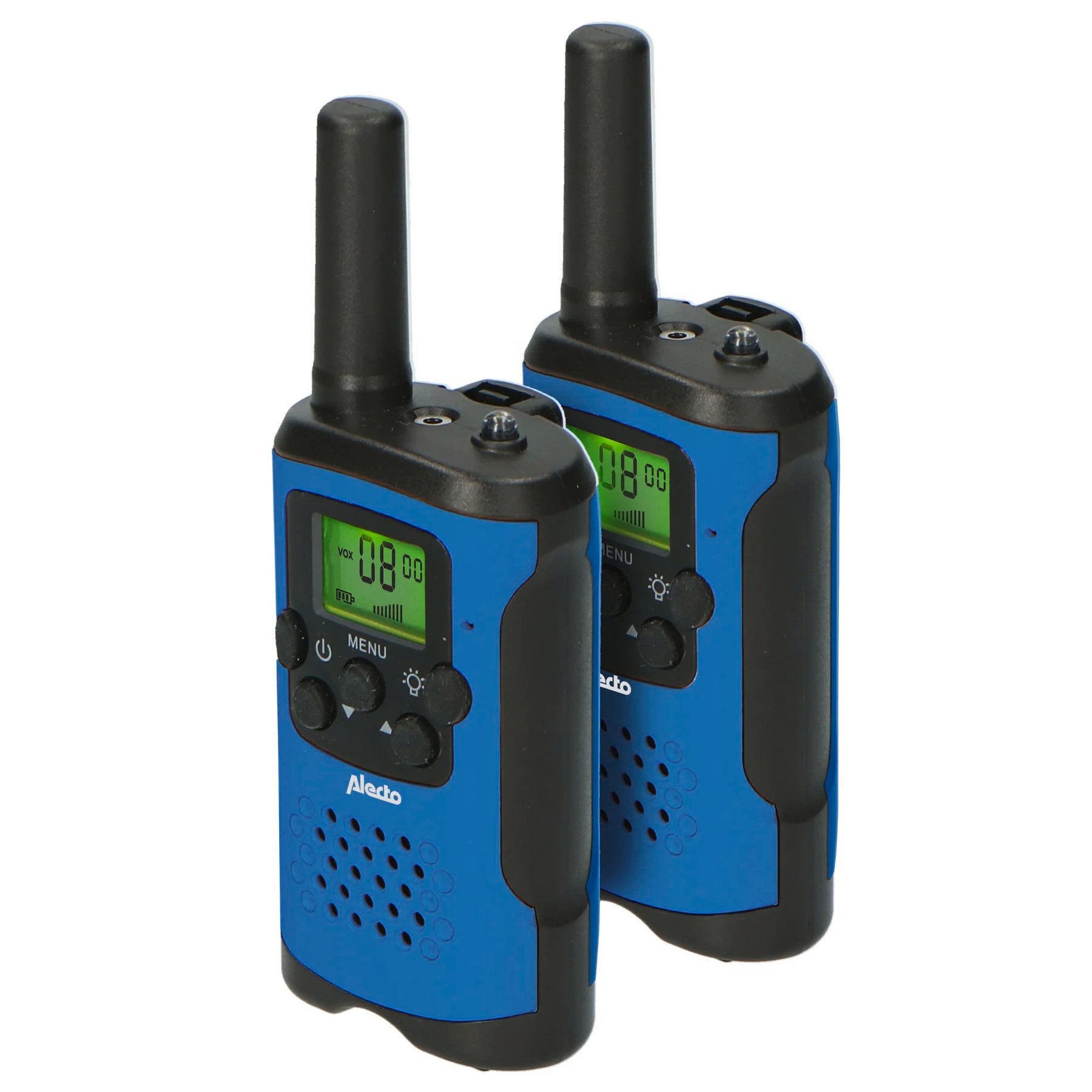 Alecto Walkie Talkie FR-115 Walkie-Talkie-Set, (Set, bestehend aus 2x Alecto FR115 und 2x Gürtelclip)