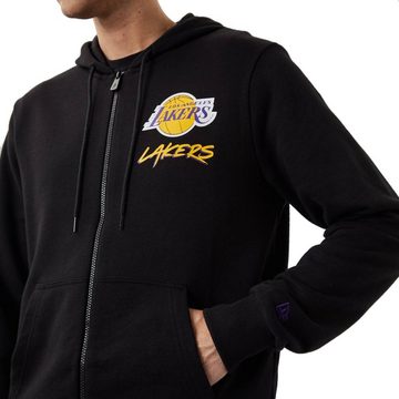 New Era Kapuzensweatjacke Sweatjacke New Era NBA Script Loslak geteilte Kängurutasche