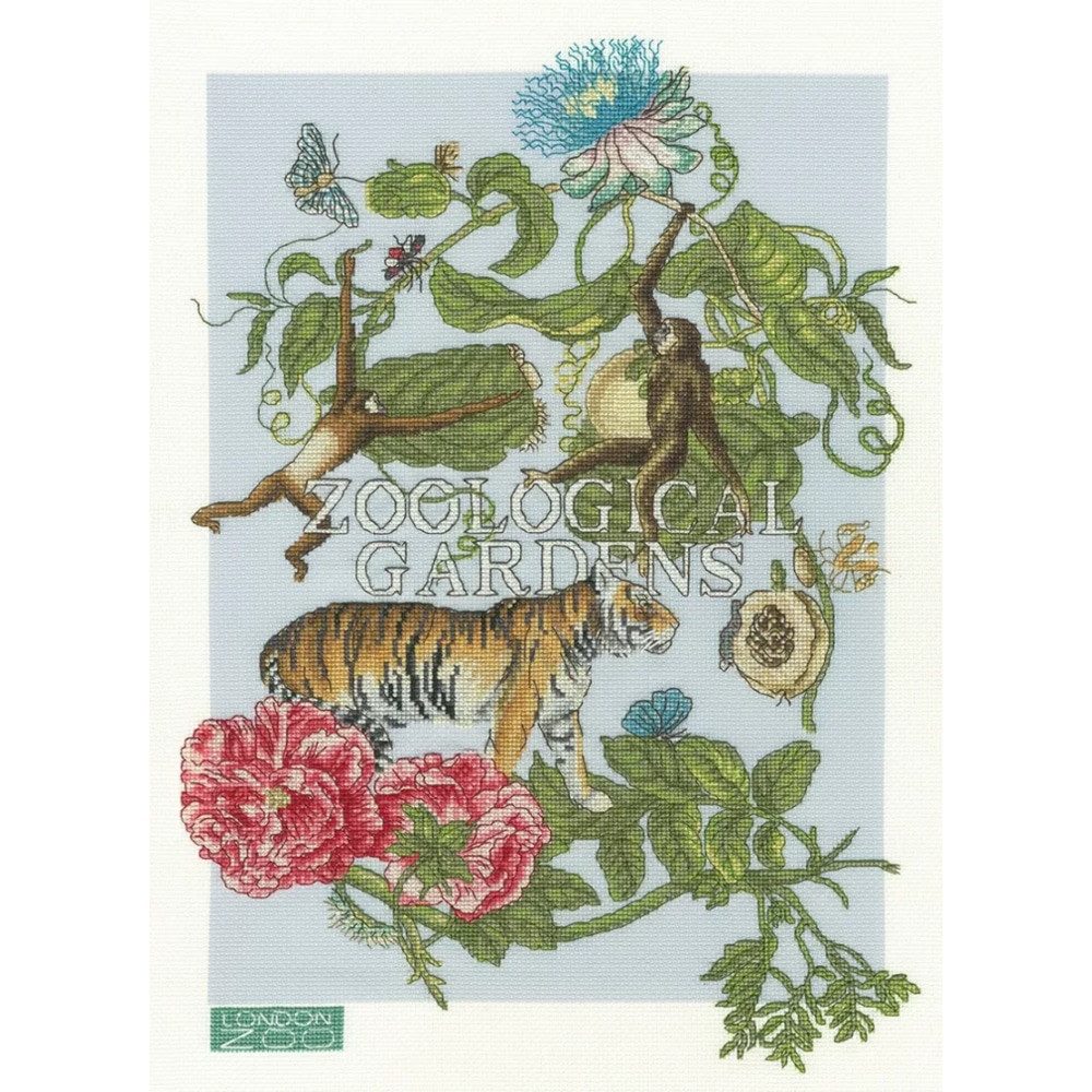 Bothy Threads Kreativset Kit per punto croce Bothy Threads "Wonder Of Wildlife", XZSL1, 28x38cm, (embroidery kit by Marussia)