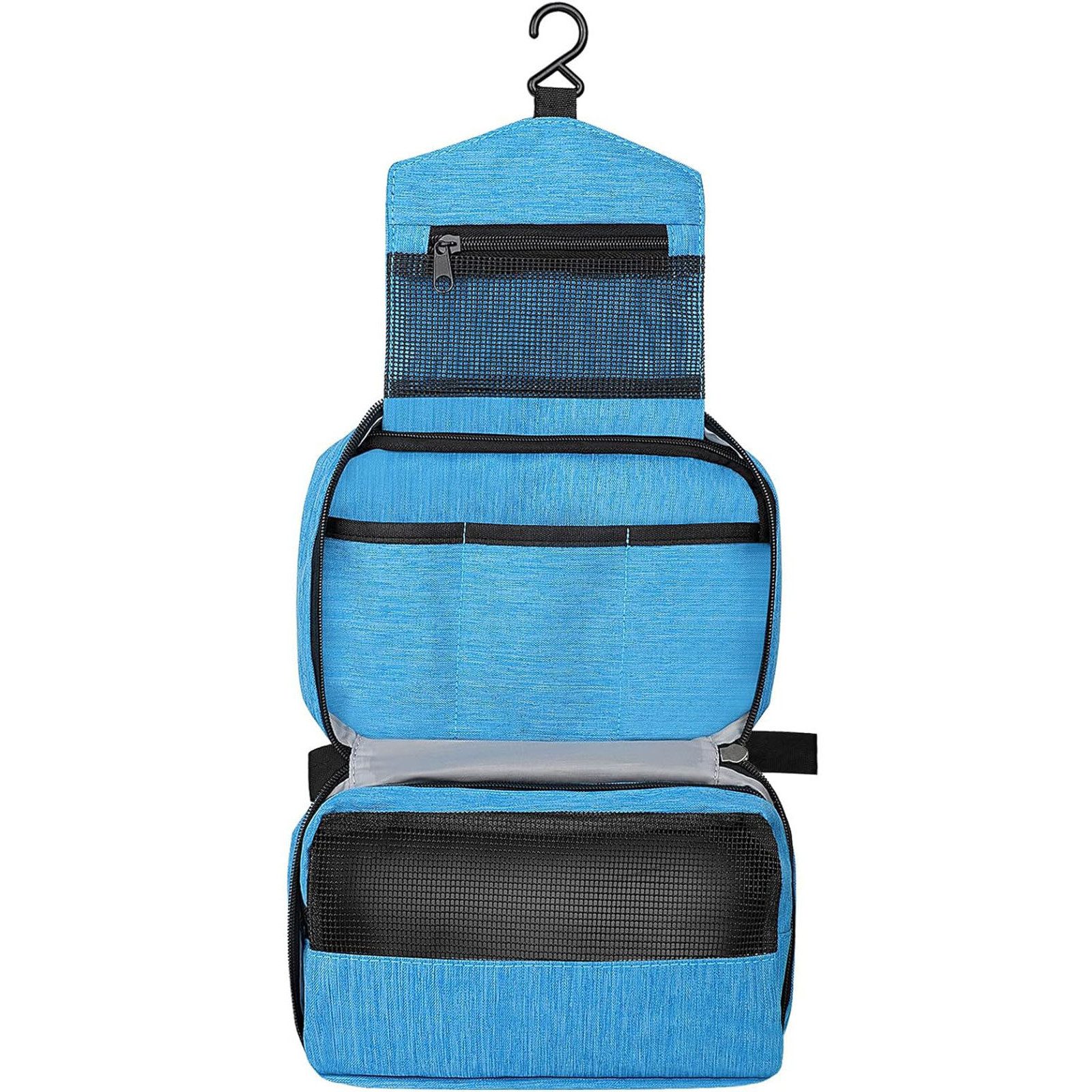HAUSS SPLOE Kulturbeutel Kulturtasche Kosmetiktasche Zum Aufhängen mit Kordelzug, 2 in 1 (mit Griff & Haken, faltbar, Oxford-Gewebe), Als Kosmetiktasche, Kulturbeutel, Reisetasche verwendbar