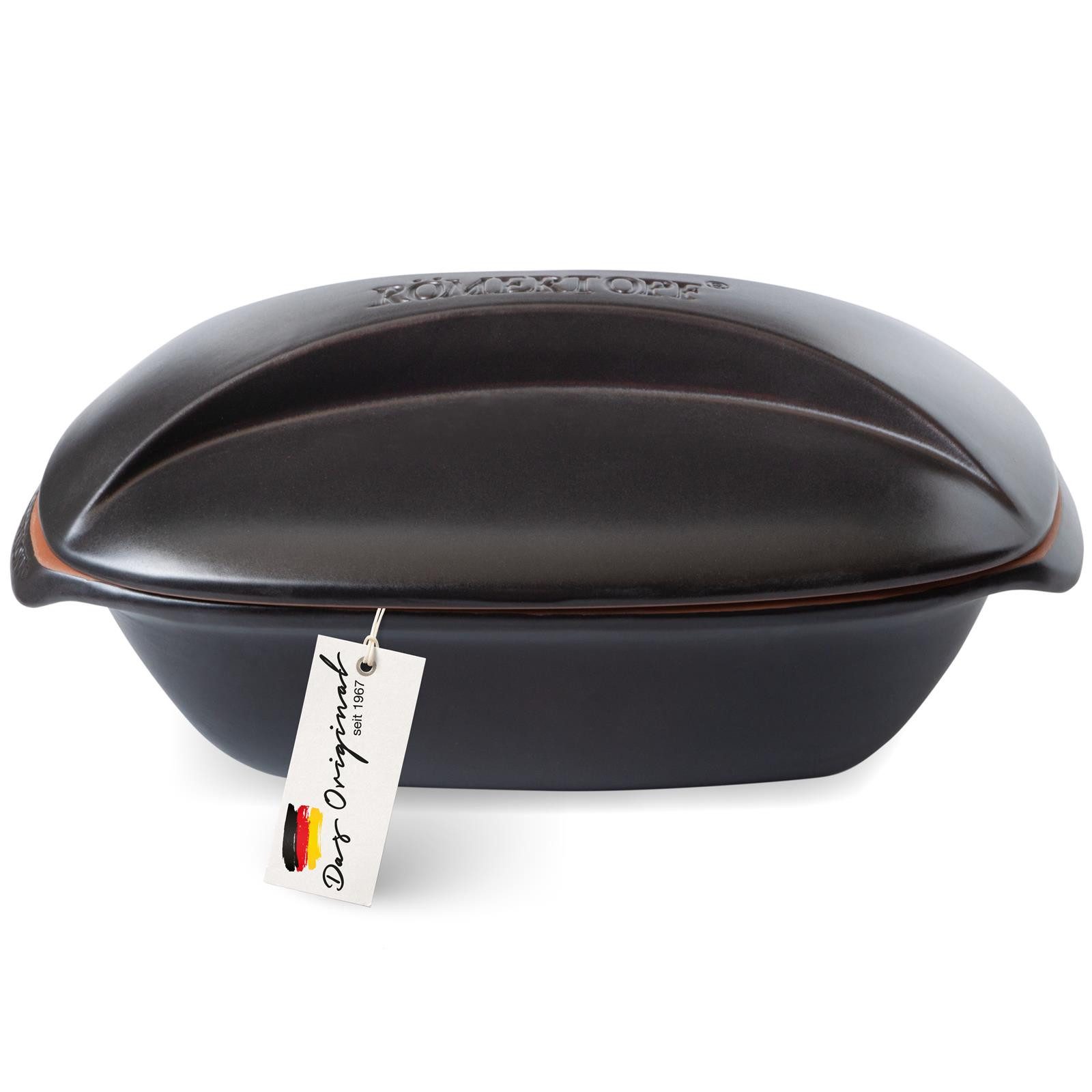 RÖMERTOPF Bräter CULINARIO Bräter, 3 Liter, Keramik (Set), aus Naturton