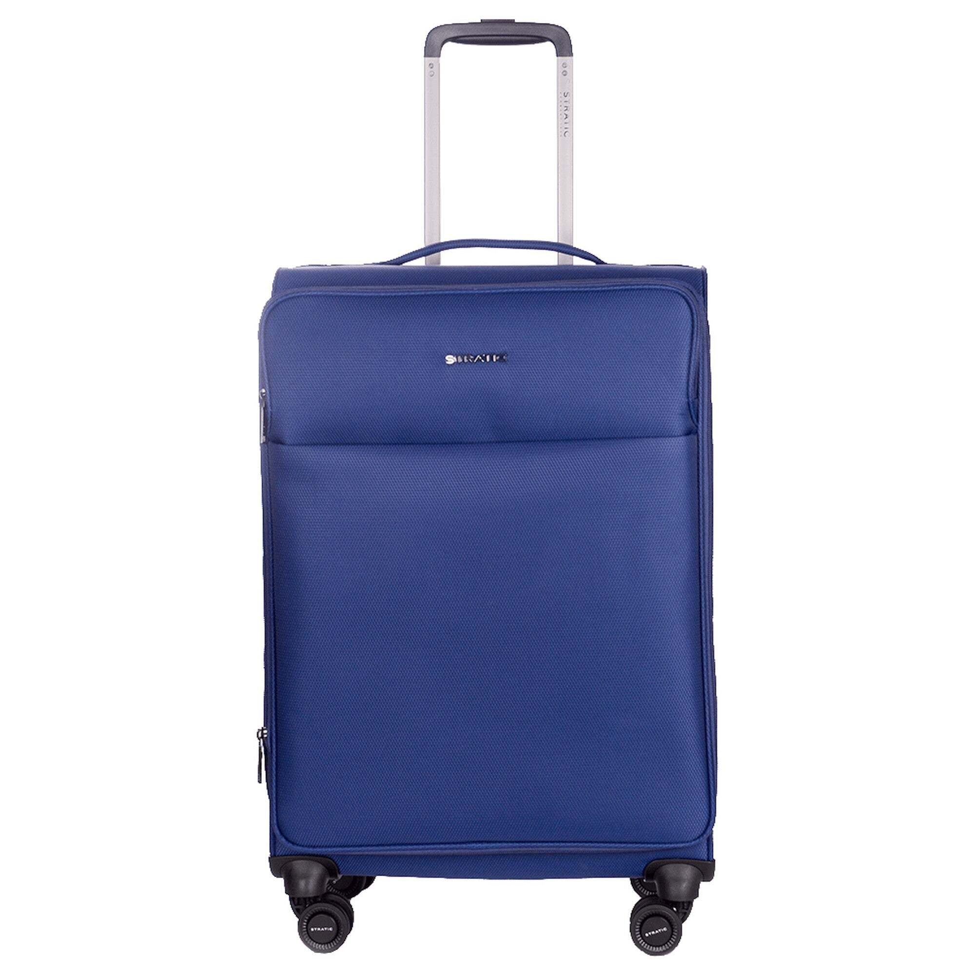 Stratic Trolley Light+ - 4-Rollen-Trolley 68 cm M erw. (black), 4 Rollen