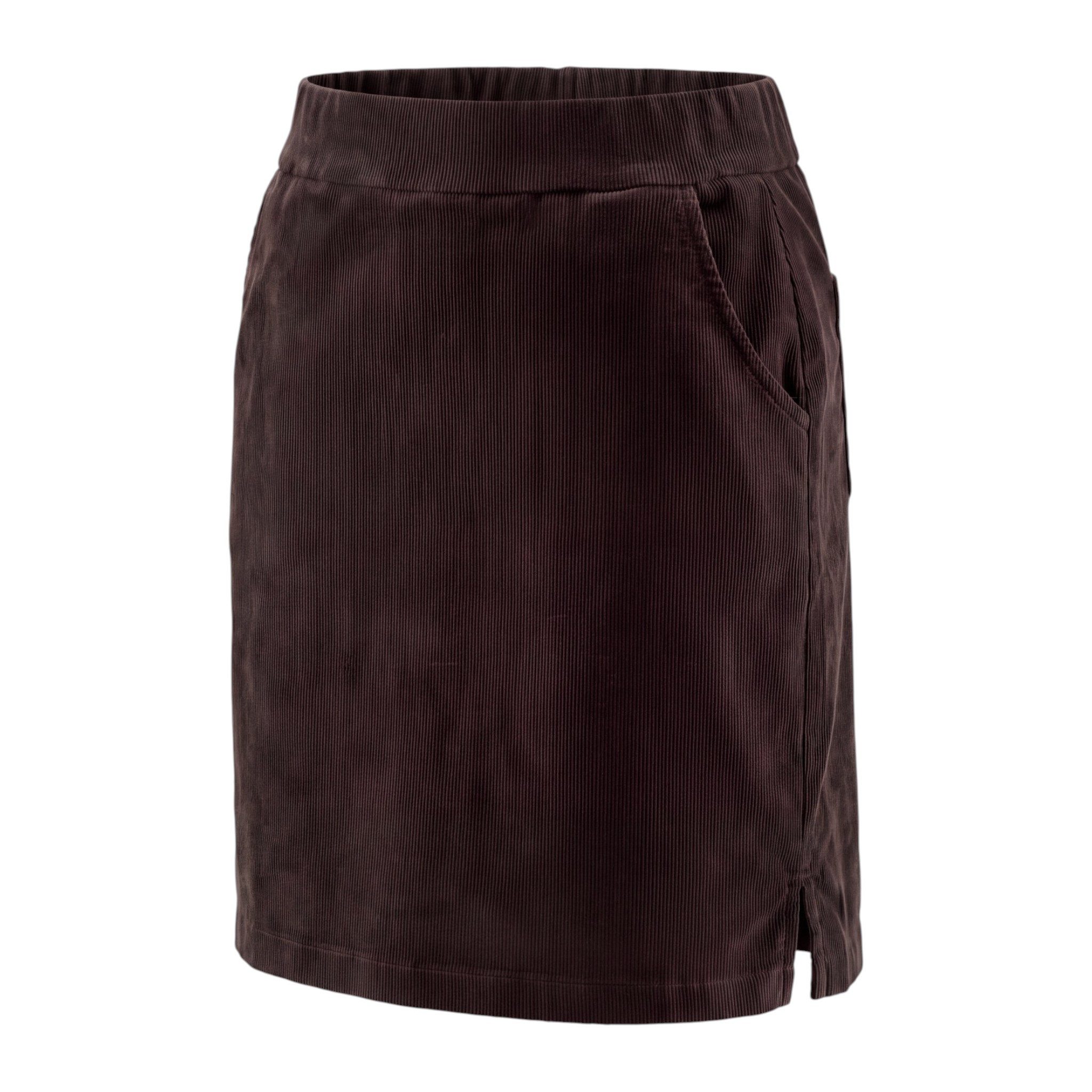 OriginalYou Cordrock Damen Feincordrock mit Integrierter Shorts mit elastischem Bund, in Unifarben