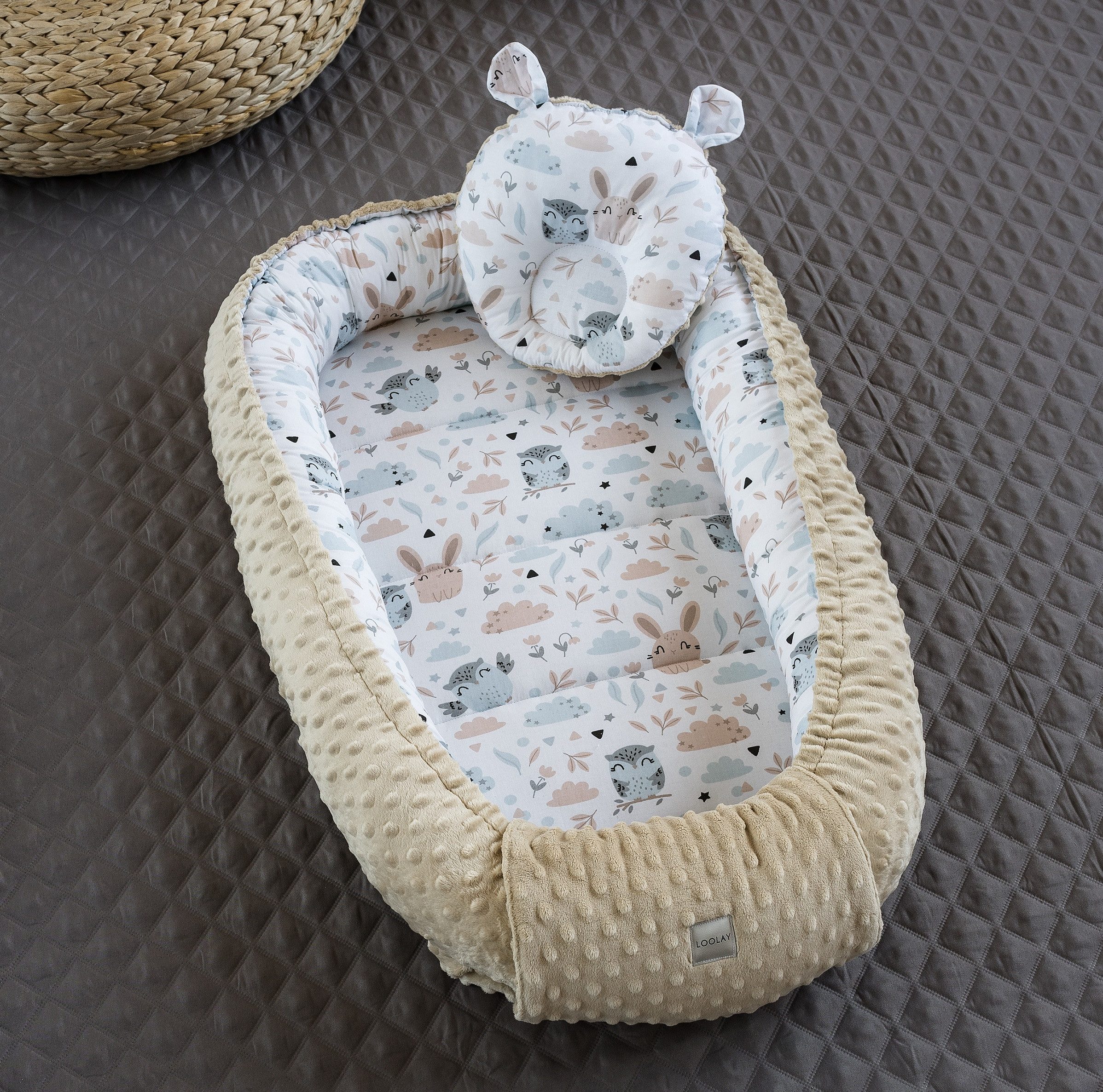 Loolay Babybett Atmungsaktiv 2 TLG. Netzstoff BETTUMRANDUNG für 140x70 o.12 günstig online kaufen
