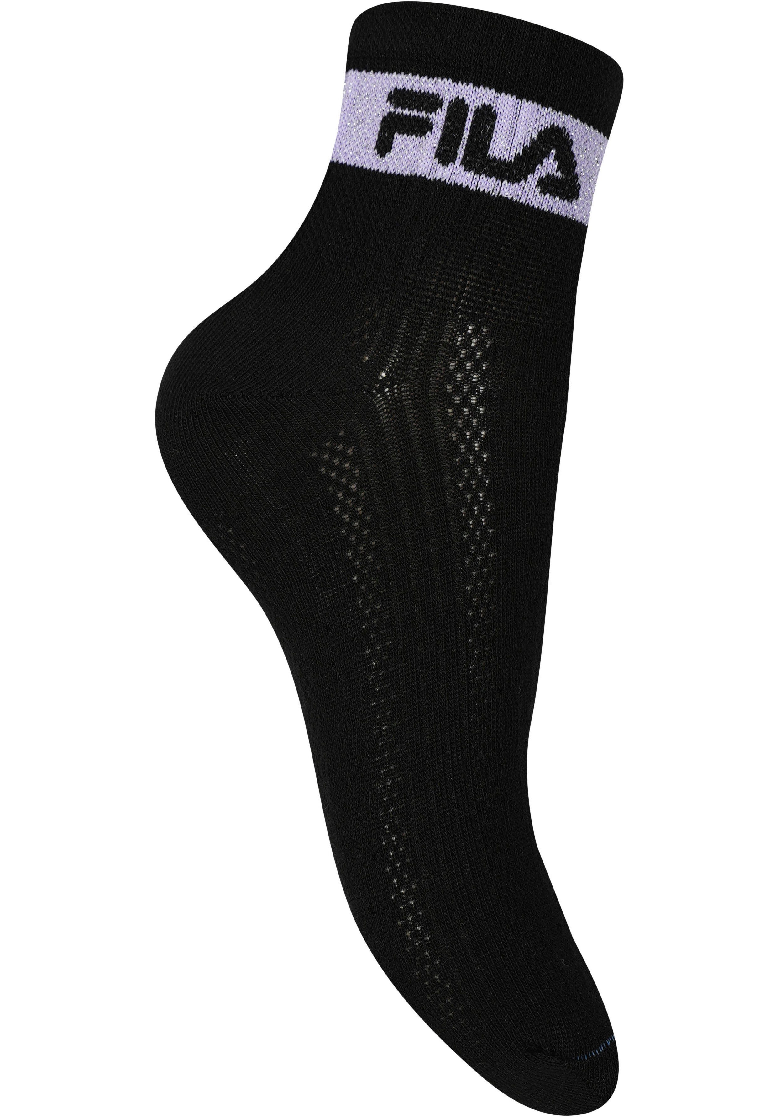 Fila Kurzsocken WOMAN QUARTER SOCKS (6-Paar) mit gerippter Knöchelpartie günstig online kaufen